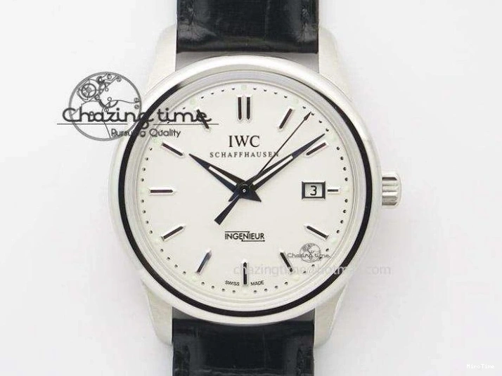 MIROTIME 0303 Original Pilot IW326803 SS MK 1:1 Best Edition Black Dial on Brown Leather Strap MIYOTA 7146